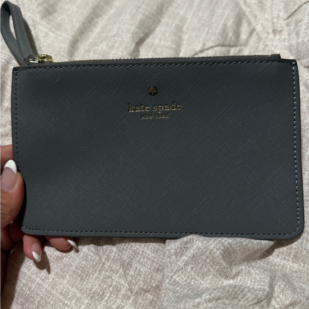 Kate Spade Charcoal Wristlet